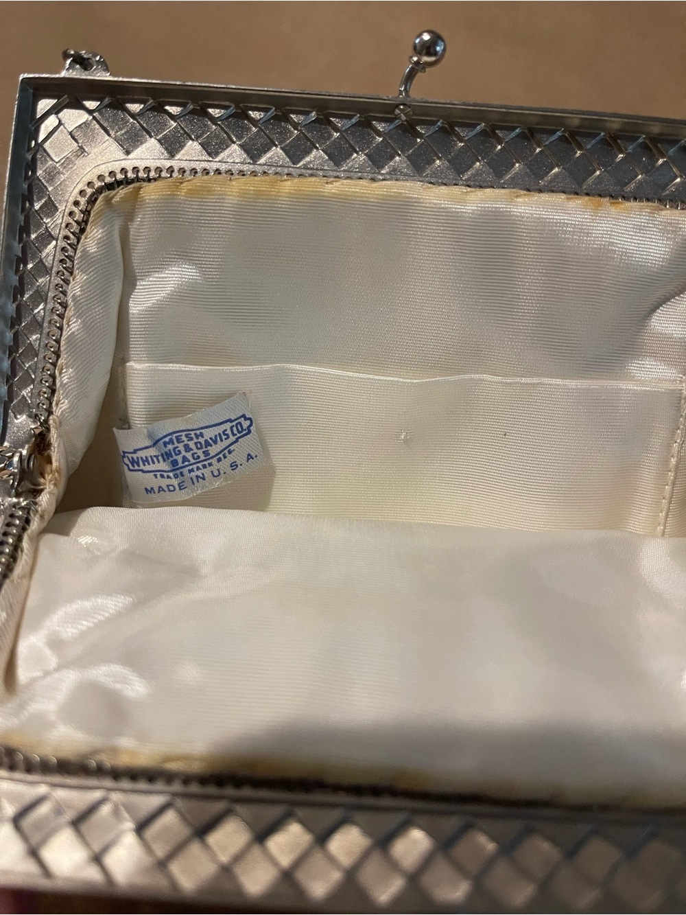 Vintage Whiting & Davis Silver Mesh Evening Bag | OS - Picture 6 of 9